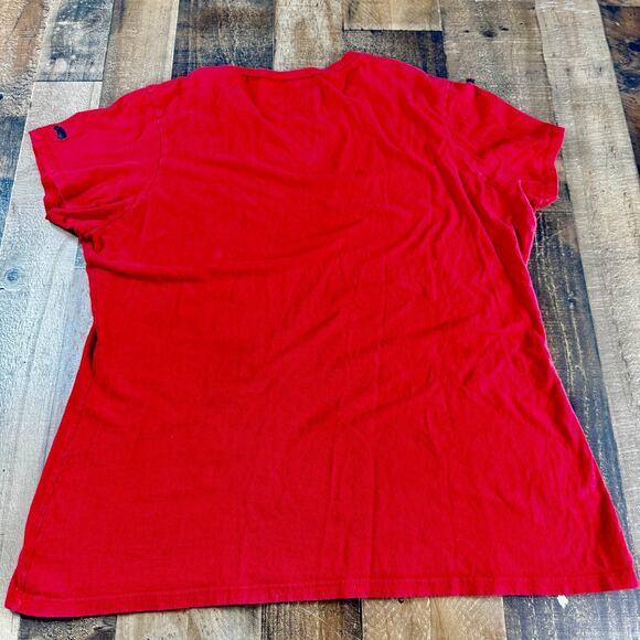 TRUKFIT Pink Floyd Parody T Shirt Womens 2XL Red with Dark Side Of Moon Rainbow - Picture 4 of 10